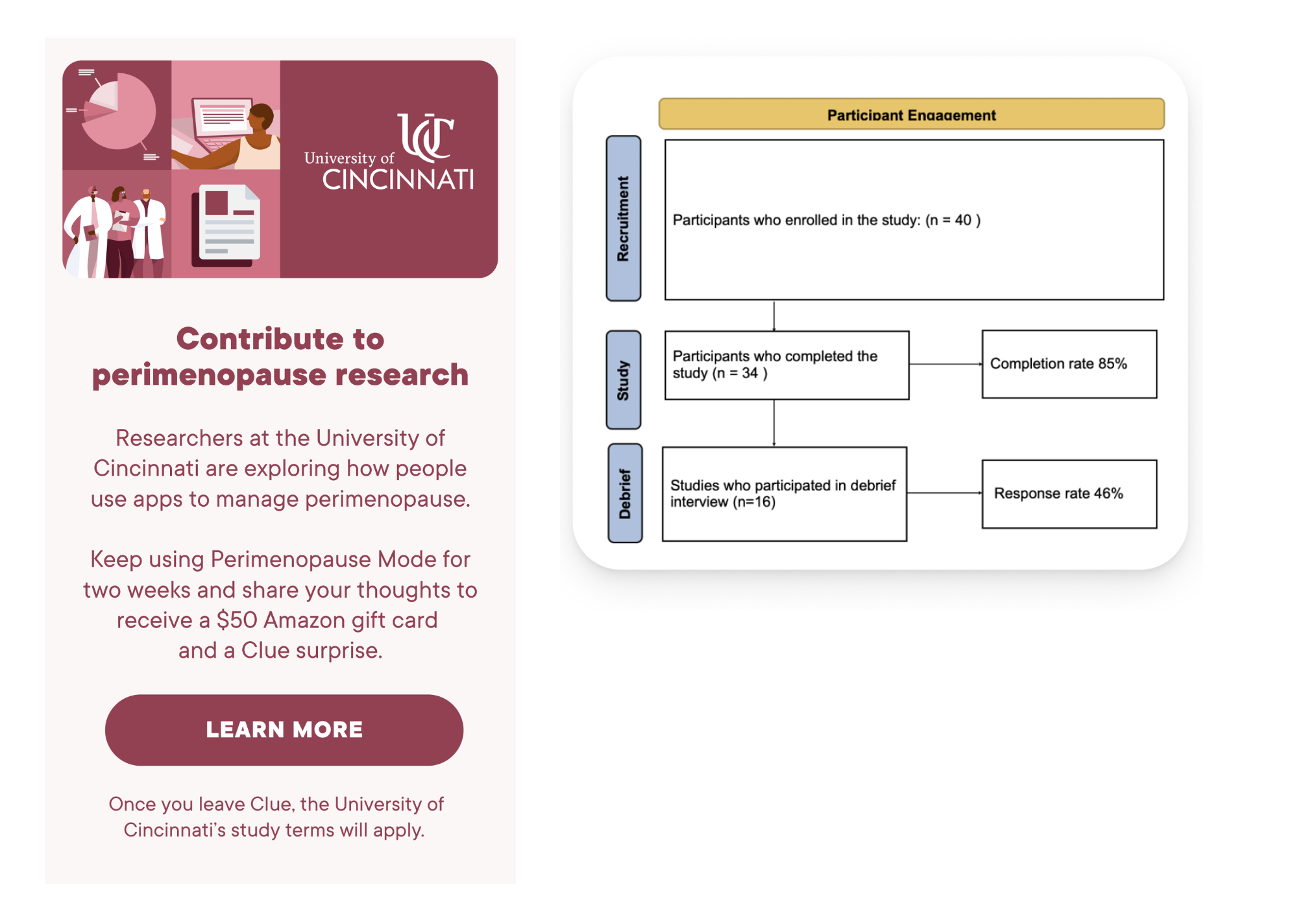 Research approach diagram for the perimenopause diary study
